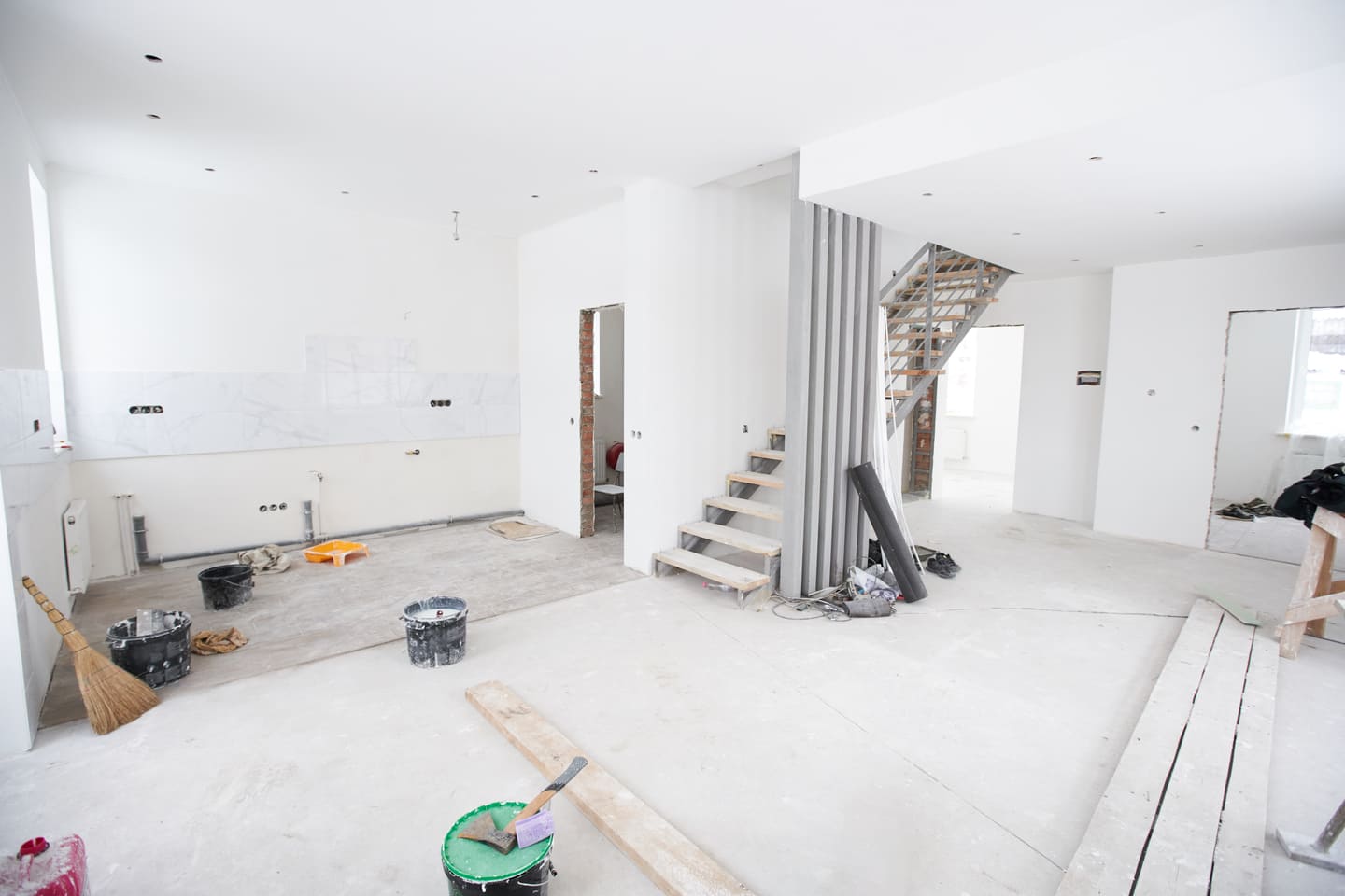 Rénovation de propriété résidentielle.